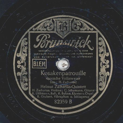 Helmut Zacharias-Quartett - You made me love you / Kosakenpatrouillie
