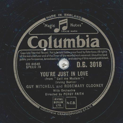 Guy Mitchell - Youre just in Love / We wont live in a castle
