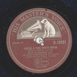 Max Bygraves - Youre a pink tooth brush / I wish I could sing like Jolson
