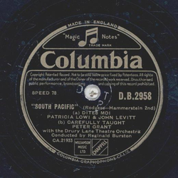 Peter Grant - South Pacific: Younger Than Springtime / a) Dites moi b) Carefully taught