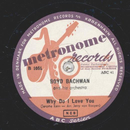 Boyd Bachman - Why do I Love You / Groovin with Gus