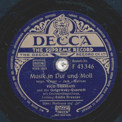 Vico Torriani und das Golgowsky-Quartett - Musik in Dur und Moll / Madonna sag ja