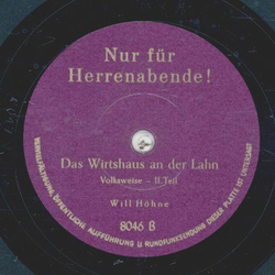 Will Hhne - Das Wirtshaus an der Lahn Teil I und II (Nur fr Herrenabende!)