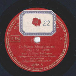 Willy Schneider - Du kleines Schwalbenpaar / Kannst du...