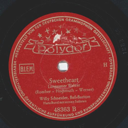 Willy Schneider - Alo-Ahe / Sweetheart