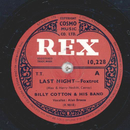 Billy Cotton - Last Night / Lets keep it that way