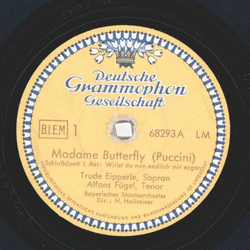 Bayrisches Staatsorchester: H. Hollreiser - Madame Butterfly, Schluduett I. Act