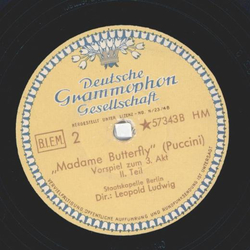 Leopold Ludwig - Madame Butterfly Vorspiel zum 3. Akt Teil I und II