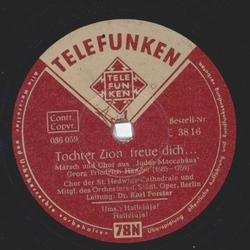 Dr. Karl Forster - Tochter Zion, freue dich... /...