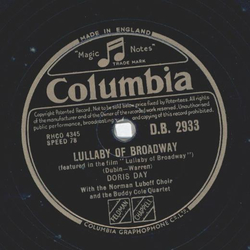 Doris Day - Ill Be Around / Lullaby Of Broadway