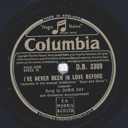 Doris Day - Ive never been in love before / Its the sentimental thing to do