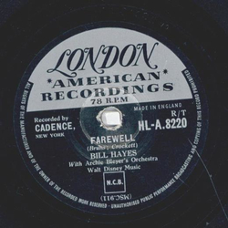 Bill Hayes - Ballad Of Davy Crockett / Farewell
