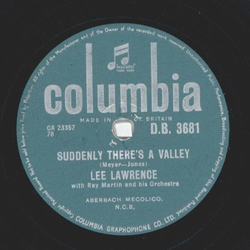 Lee Lawrence - Suddenly theres a valley / Mi Muchacha 