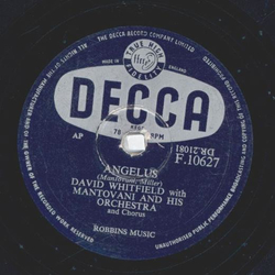 David Whitefield, Mantovani - Angelus / When you lose the one you Love 
