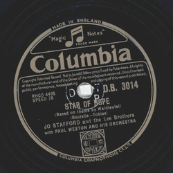 Jo Stafford - Somebody / Star of hope