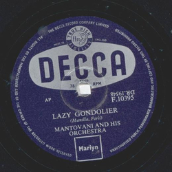 Mantovani - Lonely Ballerina / Lazy Gondolier