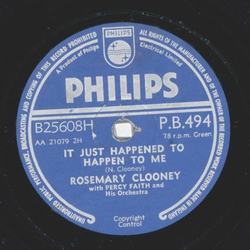 Rosemary Clooney - Hey There / It Just Happened To Happen To Me