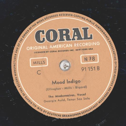 The Modernaires Vocal - Teach me tonight / Mood Indigo