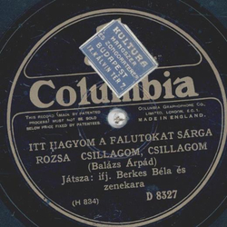 Berkes Bela - Ugy Megy�nk el Egymas Mellett amiota asszony lettel ... / Itt hagyom a falutokat sarga rosza