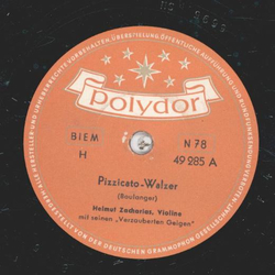 Helmut Zacharias - Pizzicato-Walzer / Unter den Lindenbaum