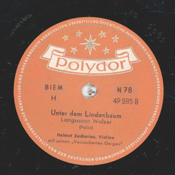 Helmut Zacharias - Pizzicato-Walzer / Unter den Lindenbaum