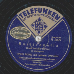 Hans Bund - Petersburger Schlittenfahrt / Rusticanella