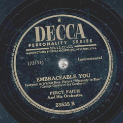 Percy Faith - Star Dust / Embraceable you