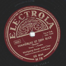 Wolfgang Sauer - Himmelblau ist dein Blick / So verliebt