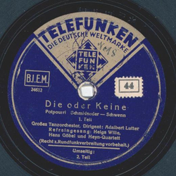 Eric Helgar und Heyn-Quartett - Die oder Keine