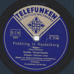 Adalbert Lutter - Im schnen Tal der Isar / Frhling in Heidelberg