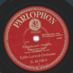Edith-Lorand-Orchester - Schn Rosmarin / Perpetuum mobile