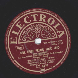 Rudolf Schock - Der Liebe Freud und Leid / Schenk mir...