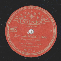 Franz Vlker - Der Rastelbinder / Der Feldprediger