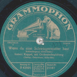 Robert Koppel - Rheinlandmdel / Wenn du eine Schwiegermutter hast