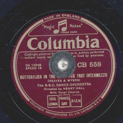 The B.B.C. Dance Orchestra - Butterflies in the rain / Love will find a way