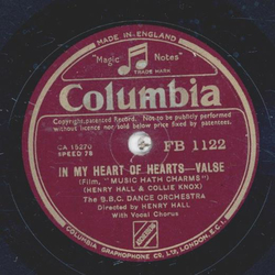 The B.B.C. Dance Orchestra - In my heart of hearts / Big Ship