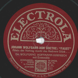 Wolfgang Hoffmann-Harnisch - Johann Wolfgang von Goethe: Faust (2 Records)