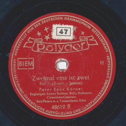 Peter Rene Krner - In der alten Hafenbar / Zweimal eins ist zwei