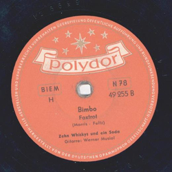 Zehn Whiskys und ein Soda - Oh wie wohl, wohl, wohl tut der Alkohol / Bimbo