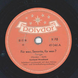 Gerhard Wendland - F�r wen, Senorita, f�r wen? / Gitarre...