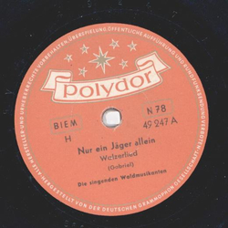 Die singenden Waldmusikanten - Nur ein J�ger allein / Am...