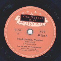Lou van Burg - Nicolo, Nicolo, Nicolino / Allerhand, allerhand