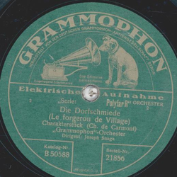 Grammophon-Orchester: Joseph Snaga - Petersburger Schlittenfahrt / Die Dorfschmiede