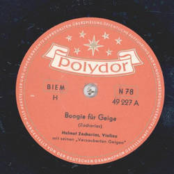 Helmut Zacharias - Boogie fr Geige / Fiddlers Boogie