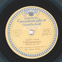 RIAS Symphonie-Orchester: Ferenc Fricsay - Frühlingsstimmen / Rosen aus dem Süden
