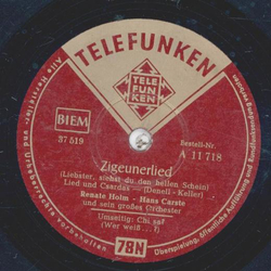 Renate Holm, Hans Carste - Zigeunerlied / Chis sa?