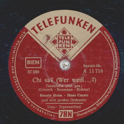 Renate Holm, Hans Carste - Zigeunerlied / Chis sa?