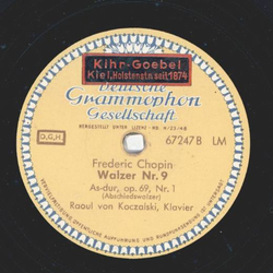 Raoul von Koczalski - Walzer No. 9 / Brillanter Walzer