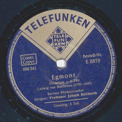 Berliner Philharmoniker: Joseph Keilberth - Egmont,...