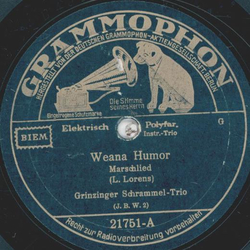 Grinzinger Schrammel-Trio - Weana Humor / Da ziag i mein Rock aus